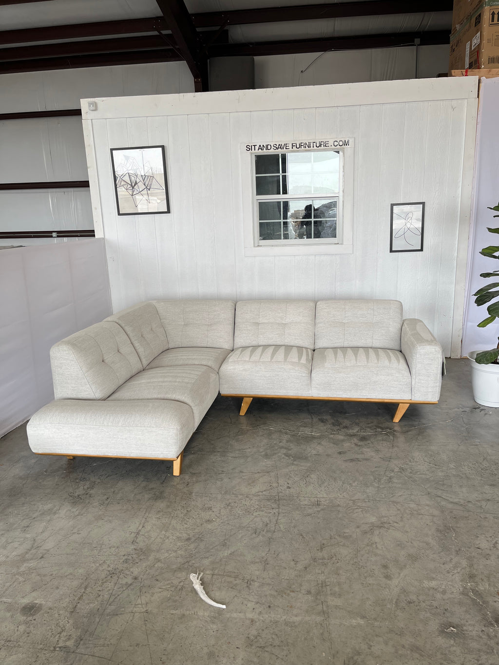 NEW OUT OF BOX - White Sectional Couch