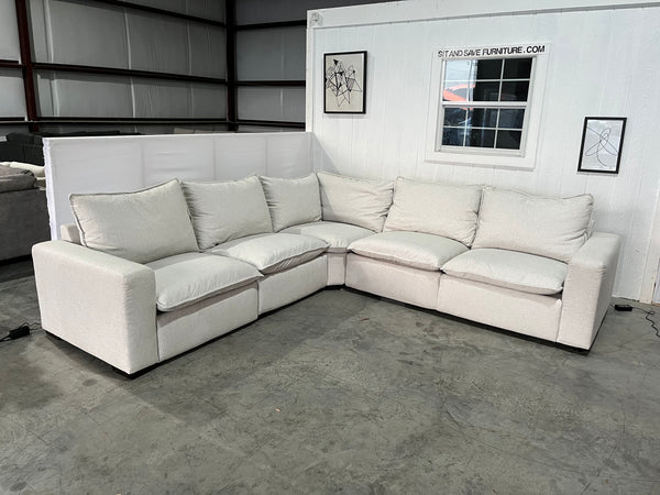 NEW OUT OF BOX - White Reclining Cloud Couch