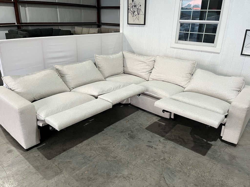 NEW OUT OF BOX - White Reclining Cloud Couch
