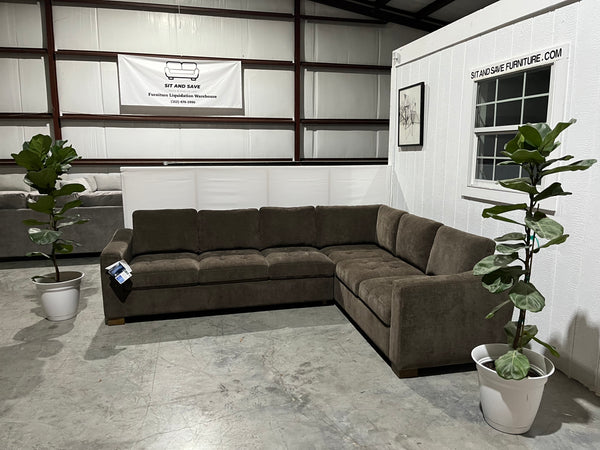 NEW OUT OF BOX - Brown Sectional
