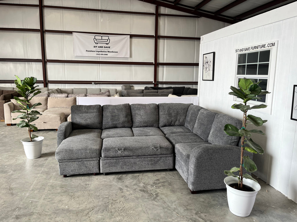 NEW OUT OF BOX - Gray Sleeper Sofa
