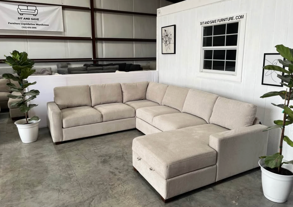Beige Sectional Couch