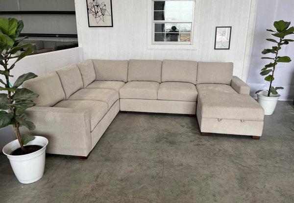 Beige Sectional Couch