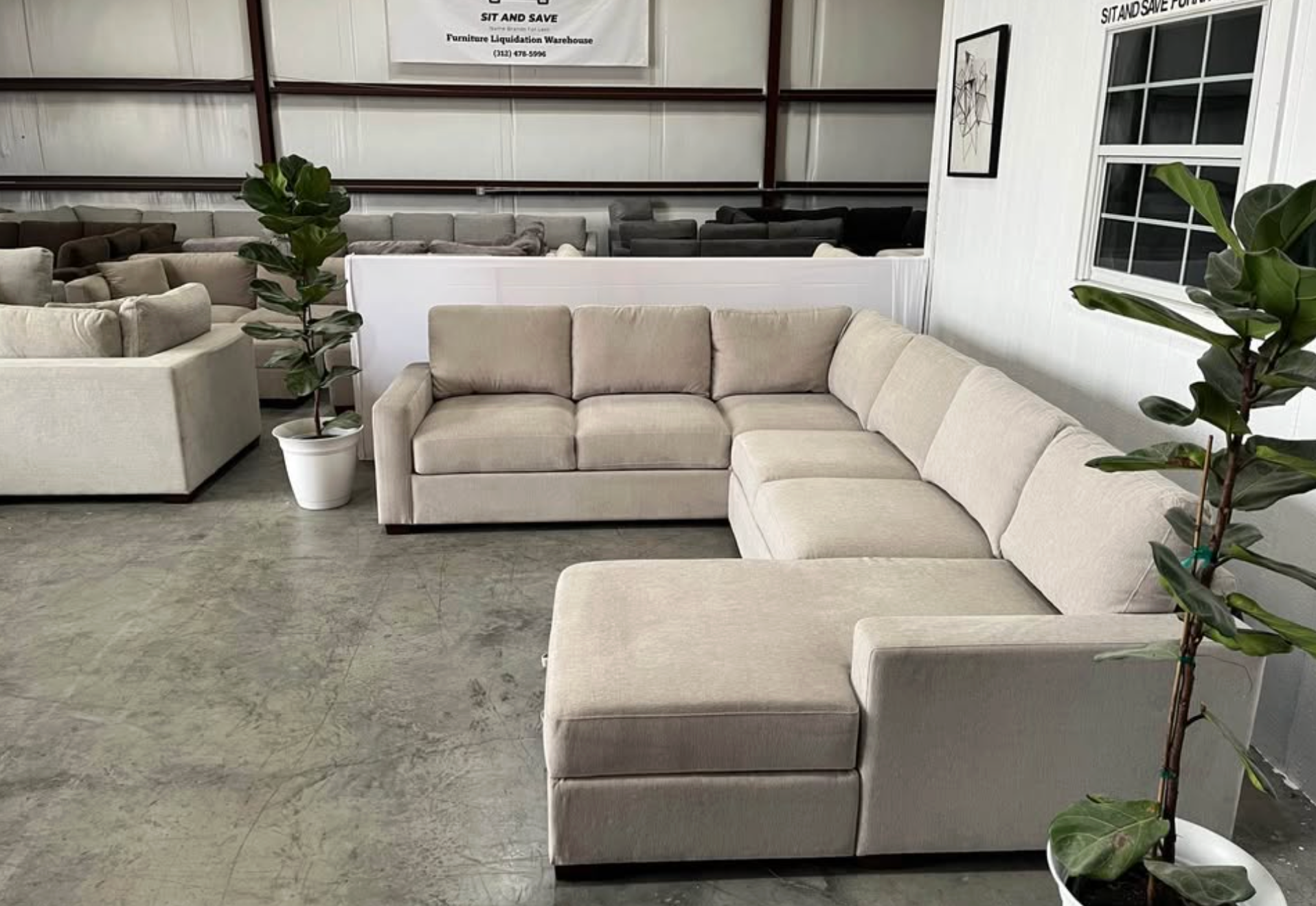Beige Sectional Couch